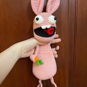 Funny Crochet Bunny pattern, Rabbit door stop crochet pattern Pdf, Door Stopper PDF Pattern, Crochet Rabbit, Easy Crochet Pattern