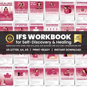 Manual de Terapia IFS: Diario guiado para la sanación emocional (Descarga digital, PDF)