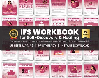 IFS Therapy Workbook: Guided Journal for Emotional Healing (Digital Download, PDF)