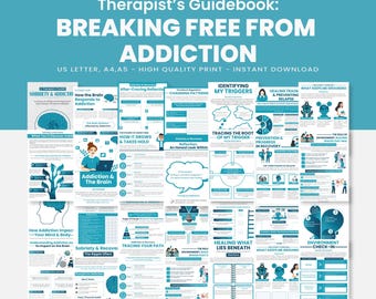 Sobriety & Addiction Recovery Mega Bundle | Substance Use, CBT Tools, Therapy Worksheets, Stages of Change, Relapse Prevention, Recovery