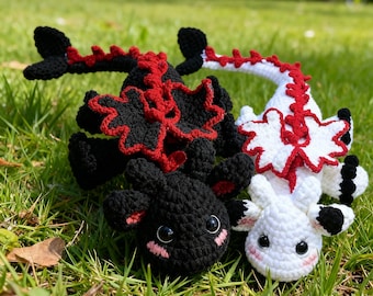 Flying Baby Dragon Crochet Pattern | Amigurumi Plushie PDF | Toothless-Inspired Fantasy DIY | Soft Toy Pattern