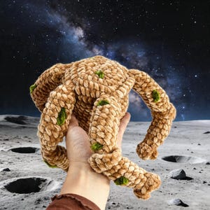 Patrón de ganchillo de Rocky, inspirado en el proyecto Ave María, amigurumi de criatura alienígena en formato PDF digital.