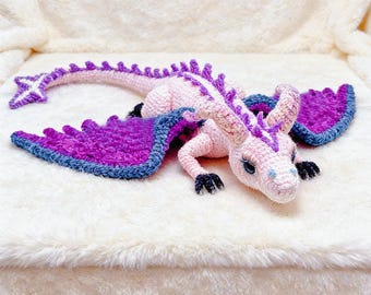 Flying Pterosaur Amigurumi Crochet Pattern |Big Dinosaur Plush toy Tutorial | Beginner-Friendly