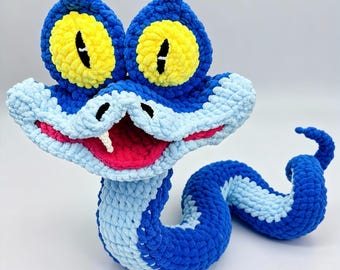 Zootopia Inspired Snake Amigurumi Crochet Pattern | Gary De’Snake Plush Toy (PDF Download)