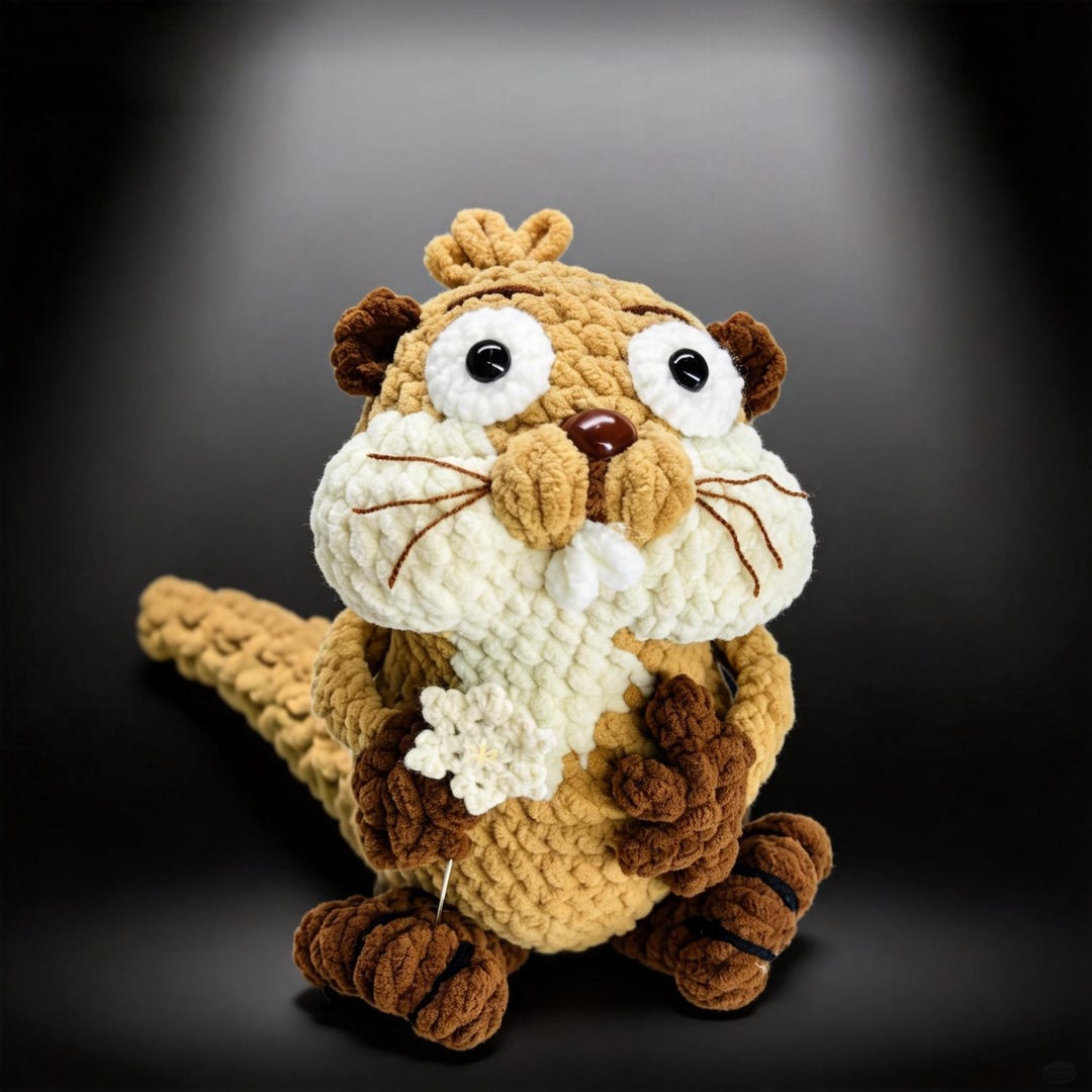 Beaver Crochet Pattern | No‑sew Mabel Beaver Hoppers Inspired Toy Easy ...