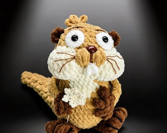 Beaver Crochet Pattern | No‑Sew Mabel Beaver Hoppers Inspired Toy  Easy Plush PDF