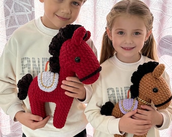 Crochet Pony Pattern | Amigurumi Horse Plush Toy (PDF Download)