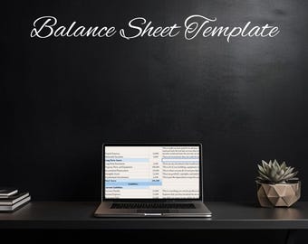 Small Business Balance Sheet Template | Google Sheets Financial Tracker| Business Finance Template| Small Business Accounting spreadsheet
