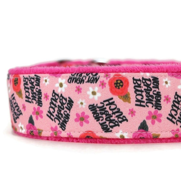 Not Your Basic Bitch Collar - Martingale - Pet Accessories - Buckle Collar