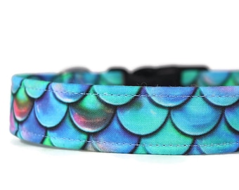 Mermaid Scales Dog Collar: Custom Sea Pet Collar