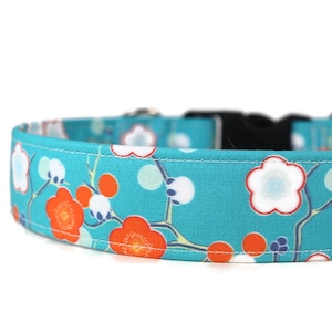Large Flowers Dog Collar - Custom Dog Collar - Martingale - Pet Accessories - Designer Dog Collar - Pet Gift