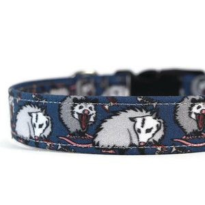 Possums Dog Collar - Custom Dog Collar - Martingale - Animal Print - Personalized
