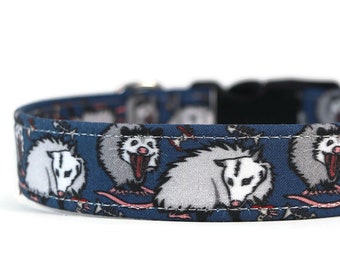 Possum Print Dog Collar - Custom Martingale Collar