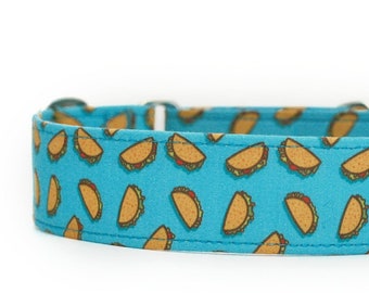 Tacos Dog Collar: Custom Martingale Cat Collar