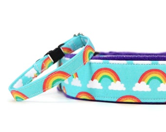 Rainbow Collar - Martingale - Pet Accessories - Pride Collar - Breakaway Cat Collar