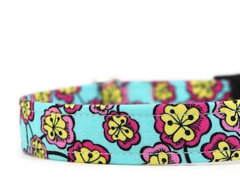 Bold Floral Dog Collar: Custom Martingale Collar