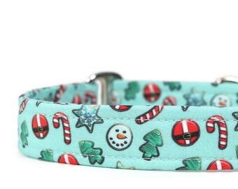 Christmas Cookies Dog Collar: Holiday Pet Collar - Martingale Available