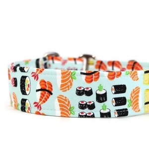 Sushi Time Dog Collar - Custom Dog Collar - Martingale Collar