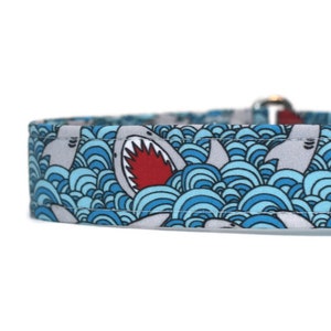 Sharks Dog Collar - Custom Dog Collar - Martingale - Pet Accessories - Designer Dog Collar - Asian Dog Collar