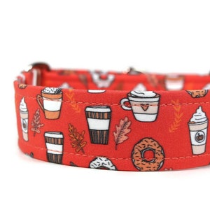 Pumpkin Spice Latte Dog Collar - Custom Dog Collar - Fall Collar