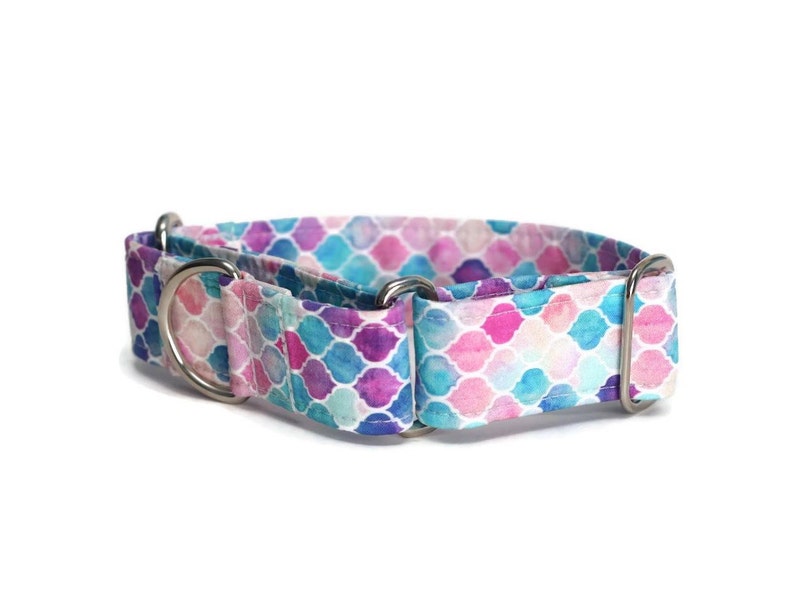 Pastel Moroccan Tiles Dog Collar Custom Dog Collar Cat Etsy