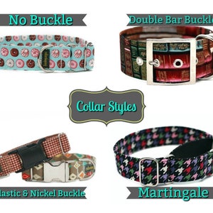 Pastel Moroccan Tiles Dog Collar Custom Dog Collar Cat Collar Pet Accessories image 6