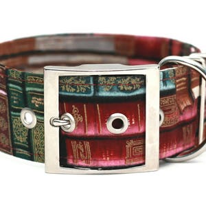 Old Books Dog Collar / Custom Dog Collar / Martingale Dog Collar image 2