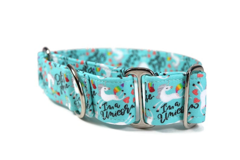 Bitch, please Unicorn Collar Custom Dog Collar Martingale Pet Accessories Designer Dog Collar image 3