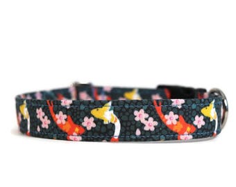 Koi Fish Dog Collar - Buckle or Martingale