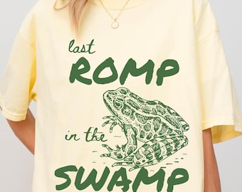 Last Romp in the Swamp Bachelorette Party Gift for Bride Shirt Personalized Engagement Gifts for Bridal Shower Comfort Colors Frog TShirt