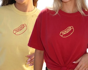 Hot Dog Shirt Hotdog Theme Bachelorette Party Favor Bridal Gift for American Bride Same Weenie Forever Funny Bachelorette Last Weiner Bach