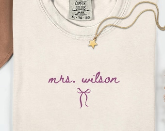 Personalized Engagement Gifts for Bridal Shower Gifts for New Bride to be-Future Mrs. Comfort Colors TShirt Wedding Gift for Wife from Hubby