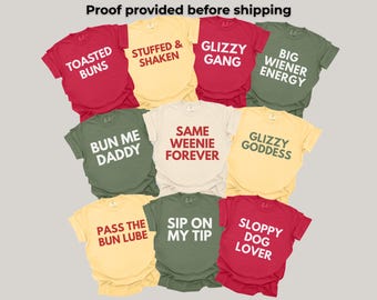 Funny Bachelorette Party T-Shirt: Custom Martini & Hot Dog Design