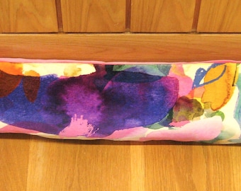 Draught excluder, Bluebellgray, Wee Archie cotton velvet door stopper, draft stopper, window draught dodger.