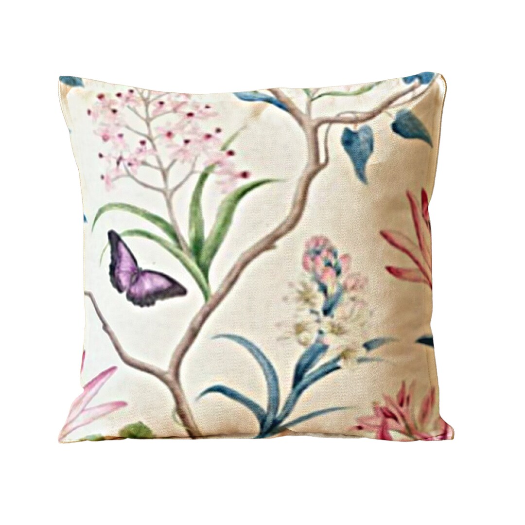 Sanderson Clementine, Indienne Colourway, Linen Mix Cushion Cover