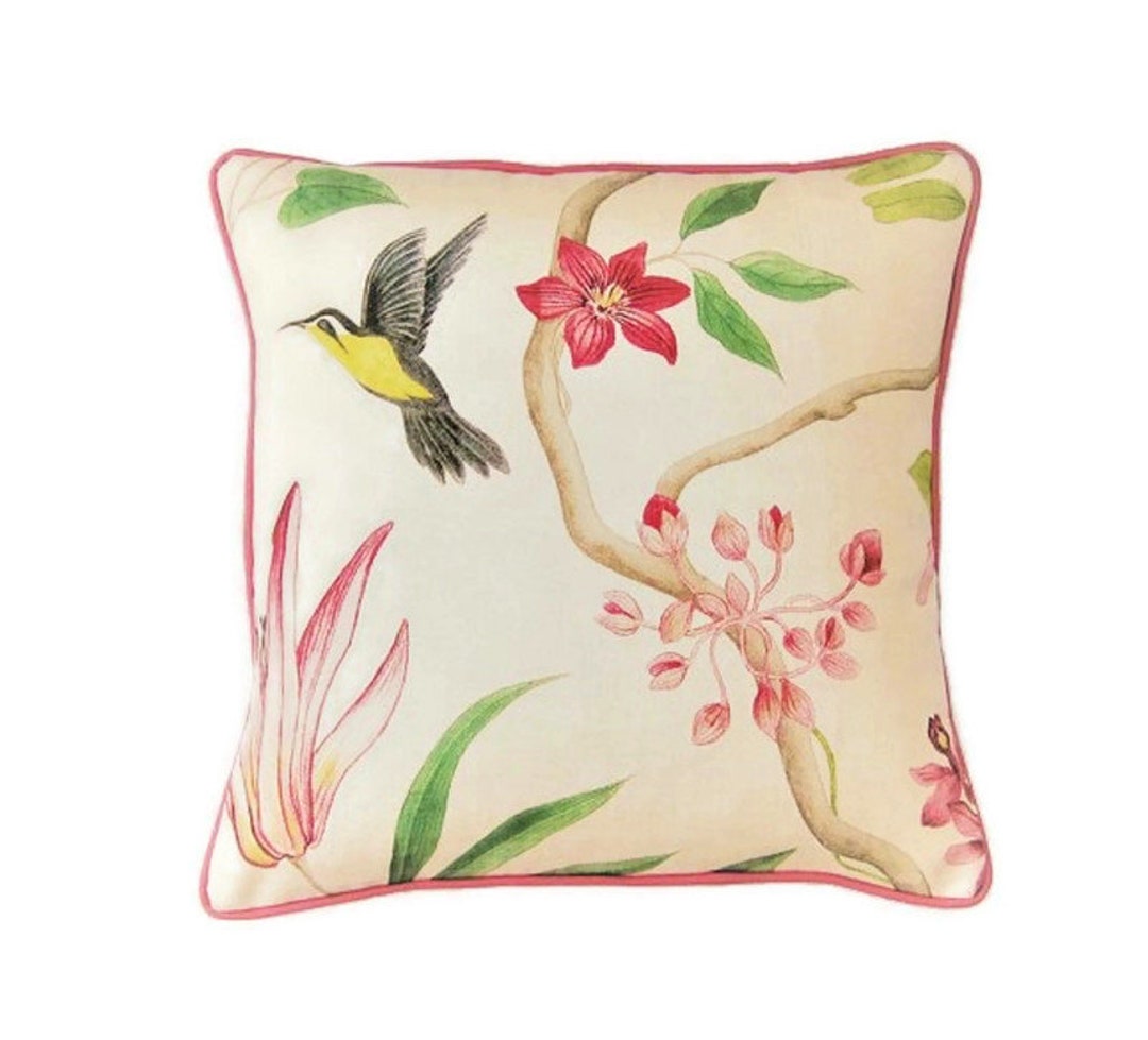 Sanderson Clementine Chintz Colourway Linen Mix Cushion Etsy