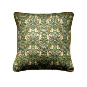 William Morris Pimpernel Cushion Cover: Vintage Arts and Crafts Pillow