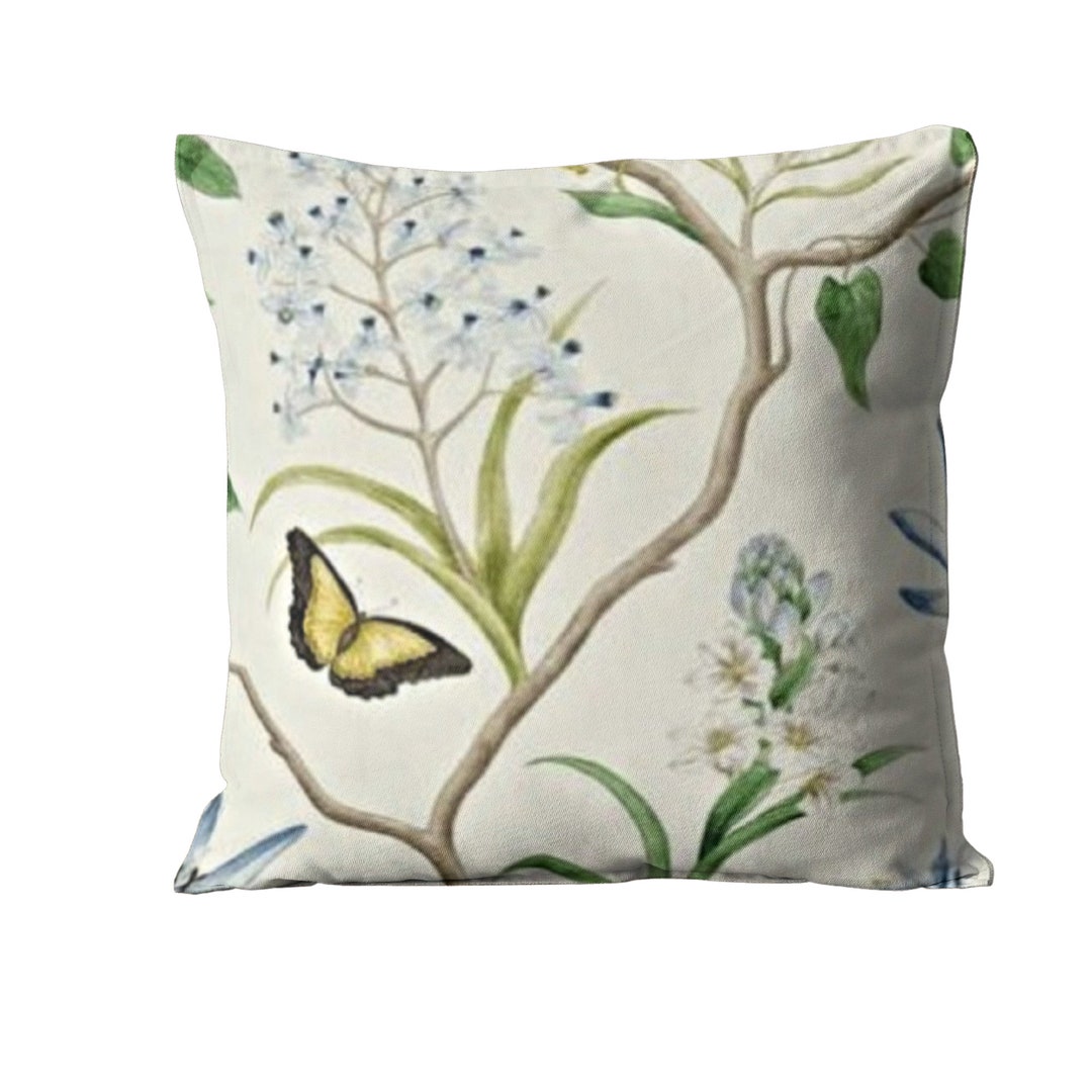 Sanderson Clementine Delft Colourway Linen Mix Cushion Etsy