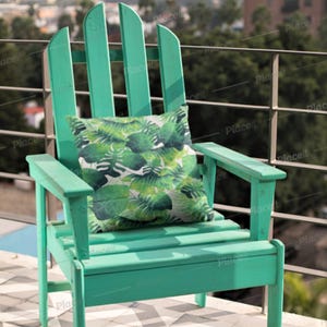 Housse de coussin imperméable pour extérieur/intérieur, housse de coussin double face en mélange de polyester résistant à l&#39;eau, décoration d&#39;intérieur.