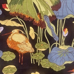 G P & J Baker Nympheus, Aqua / Teal linen Cushion Cover. image 2