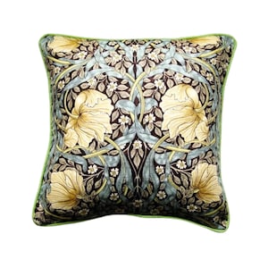 William Morris Pimpernel Linen Cushion Cover: Arts & Crafts Throw Pillow
