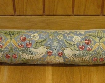 William Morris Strawberry Thief Schiefergrau Türstopper, Zugluftstopper, Fenster Zugluftstopper.