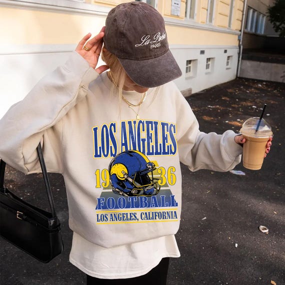 Vintage 90s Los Angeles Football Shirt,comfort Colors Rams  display picture 2