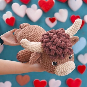 Highland Cow Crochet Pattern , Cow Amigurumi Crochet Pattern, Highland Cow Pattern PDF Crochet