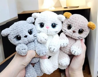Kitten Crochet Pattern Pdf , Cat Amigurumi Crochet Pattern, Kitten No sew Pattern PDF Crochet