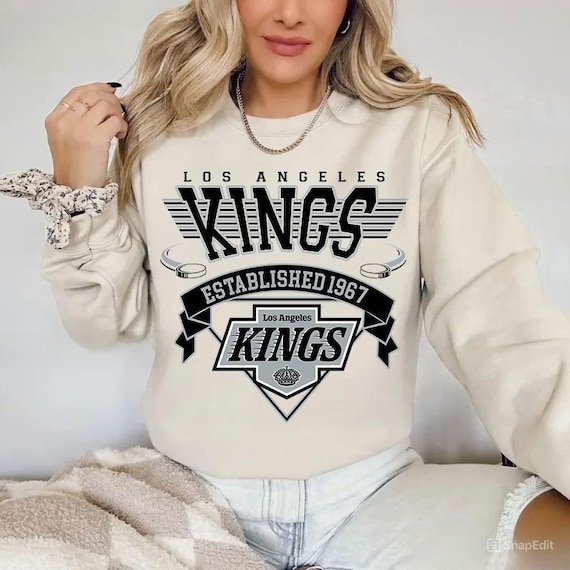 Los Angeles Kings Sweatshirt Crewneck, Vintage Kings shirt, Los Angeles Hockey Fan shirt, Hockey Tee, Kings Sweatshirt