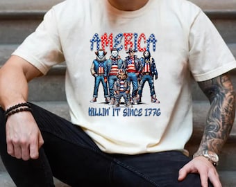 America Killing It Since 1776 Png, Horror Movie Fourth Of July Png, Thug Life Killers Png, Horror Independence Day, 4th of July America Png