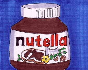 Nutella-5x7 inch Print from Original Illustration
