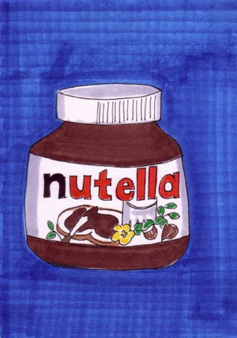 Nutella-5x7 inch Print from Original Illustration | Etsy