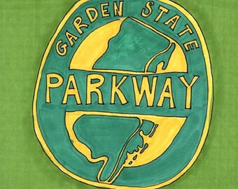 Garden State Parkway-5x7 inch print from Original Illustration